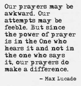Prayer make a difference 